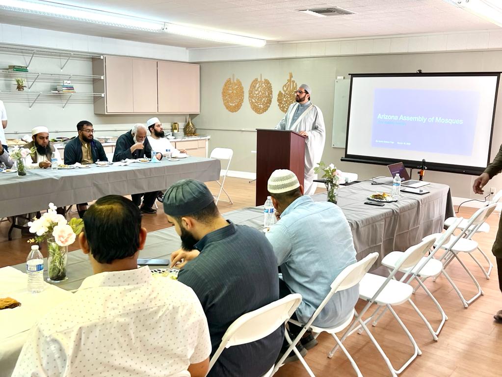 Arizona Muslim leaders gathered at the United Islamic Center of Arizona